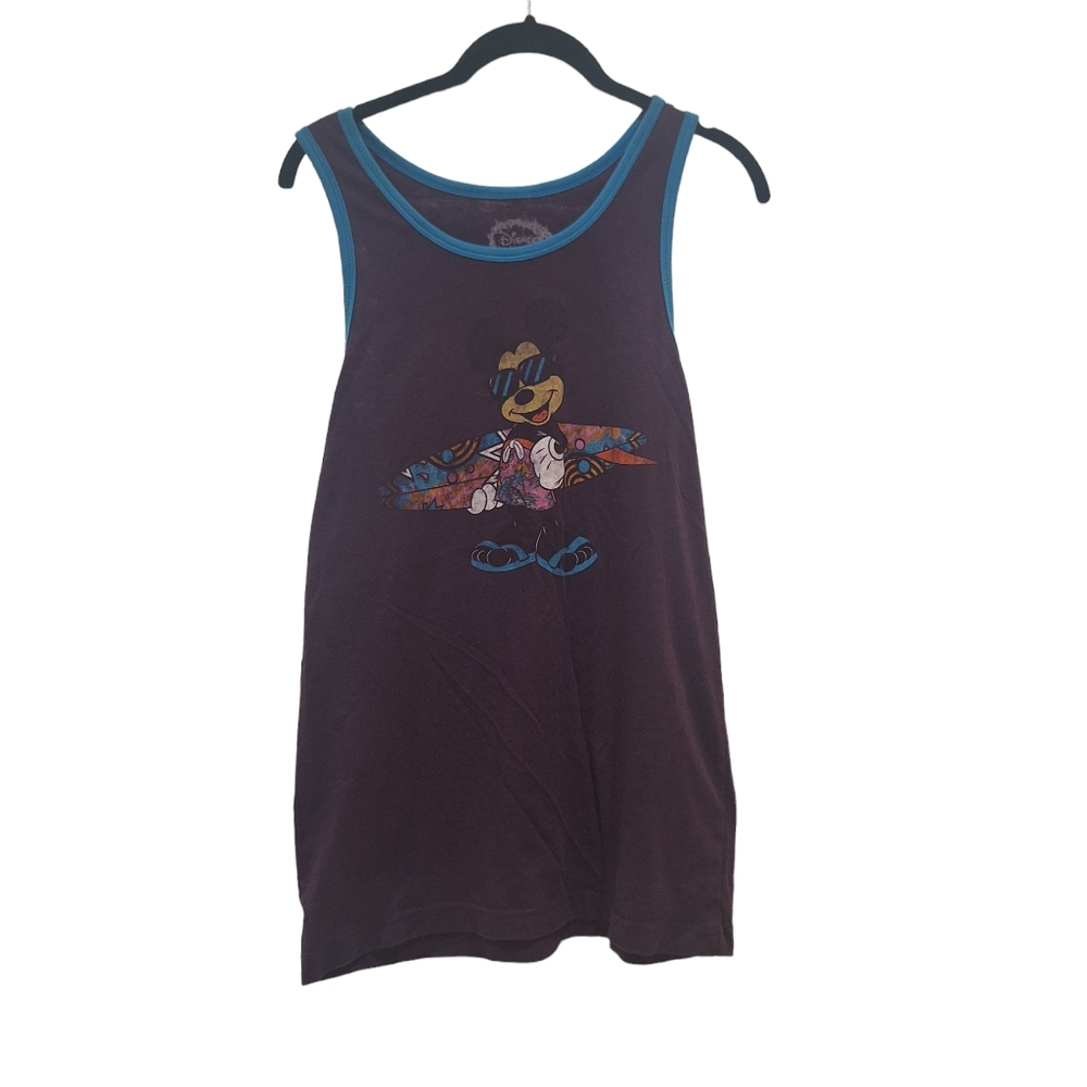 Disney Surfer Mickey Mouse Graphic Tank Top Women's Size Medium GUC